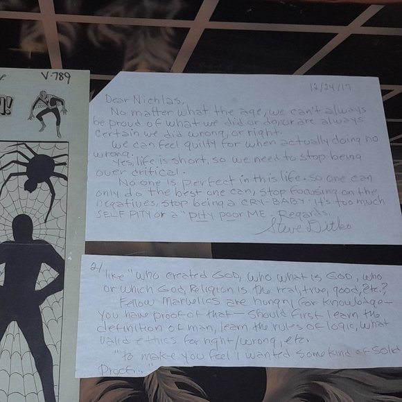 Accessories Very Rare Signed Steve Ditko Letter Poshmark